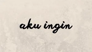 Puisi aku ingin